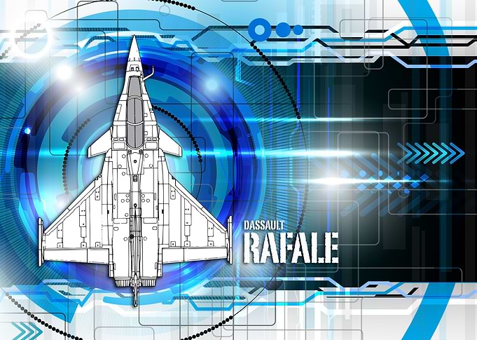 Dassault Rafale Digital Blueprint art work