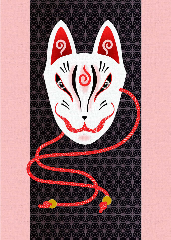 Kistune means a fox in Japanese. This is a traditional ...