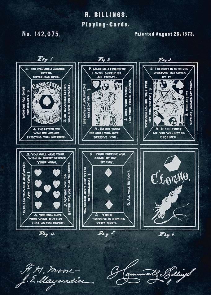 No218 - 1873 - Playing-cards - Inventor R. Billings