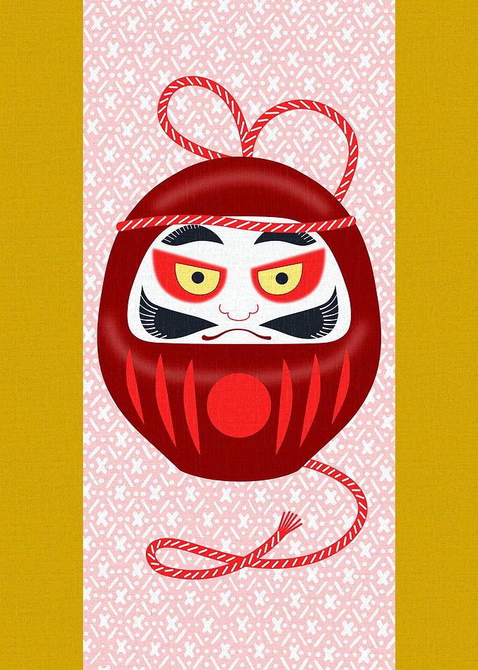Daruma is a traditional figure in Japan. It comes from ...