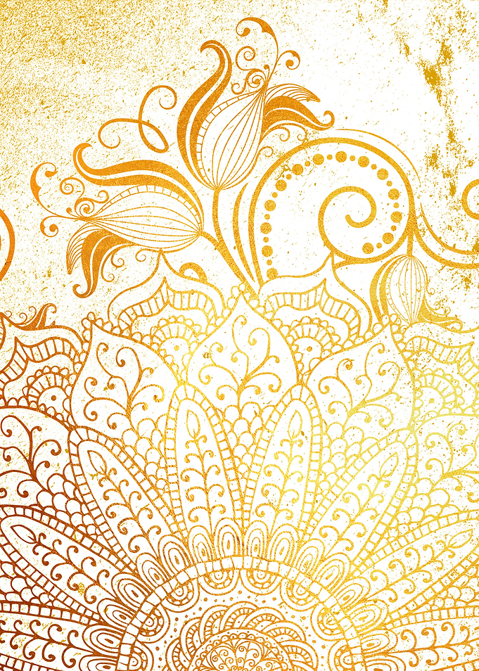 Mandala - Golden brush