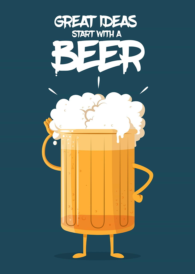 Nothing like a GOOD BEER to get some inspiration!