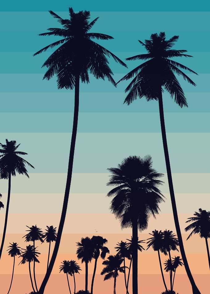 80's style summer poster.