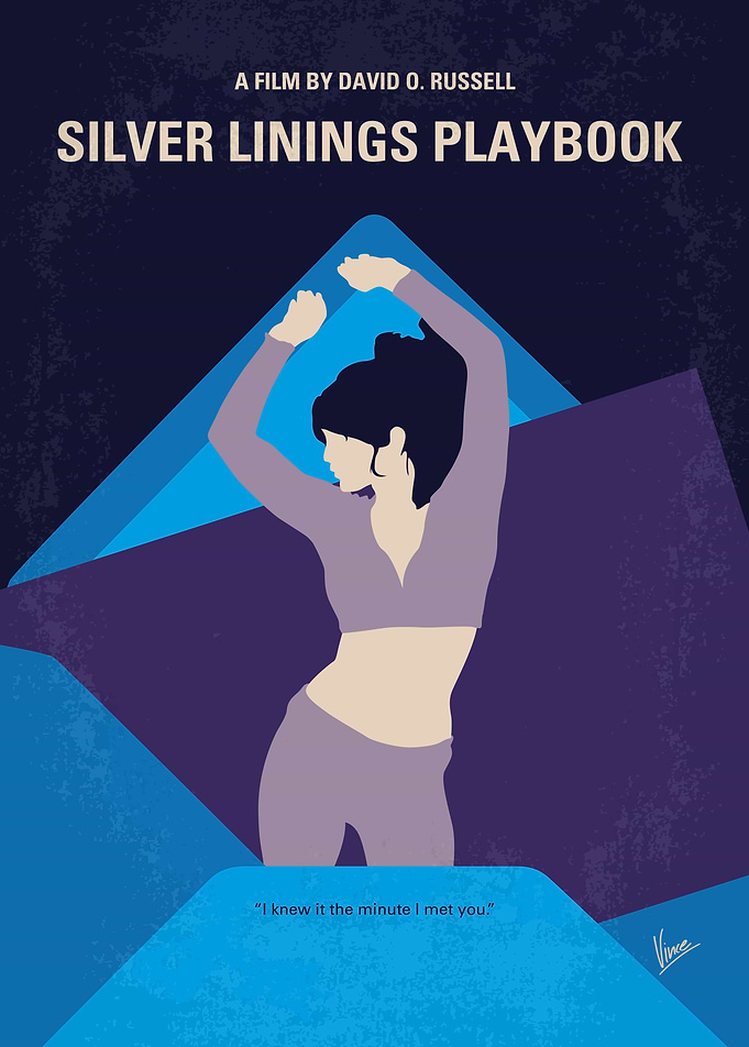 No832 My Silver Linings Playbook minimal movie poster ...