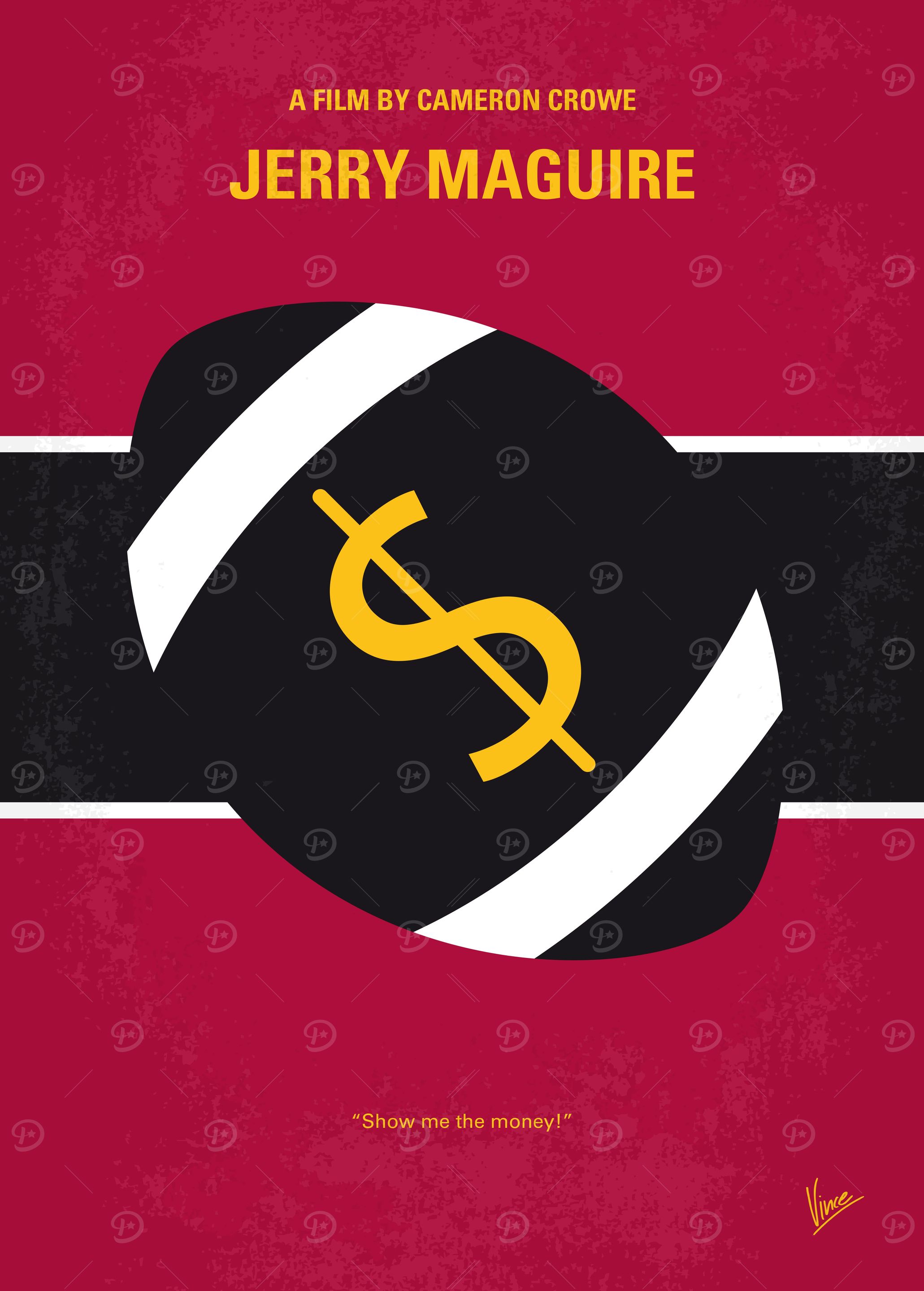 No838 My Jerry Maguire minimal movie poster When a spo ...