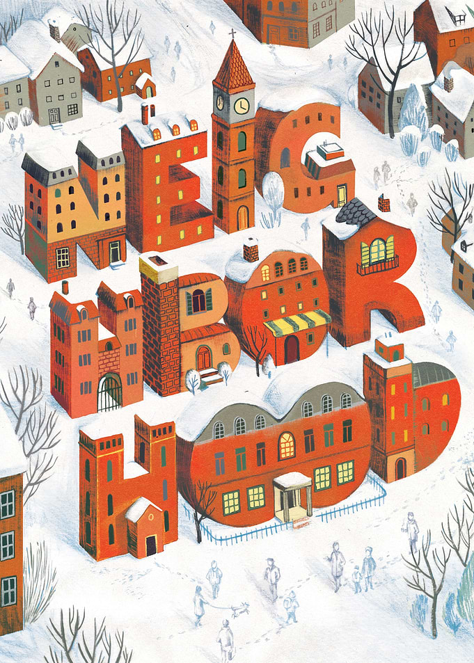 Neighbors in winter.