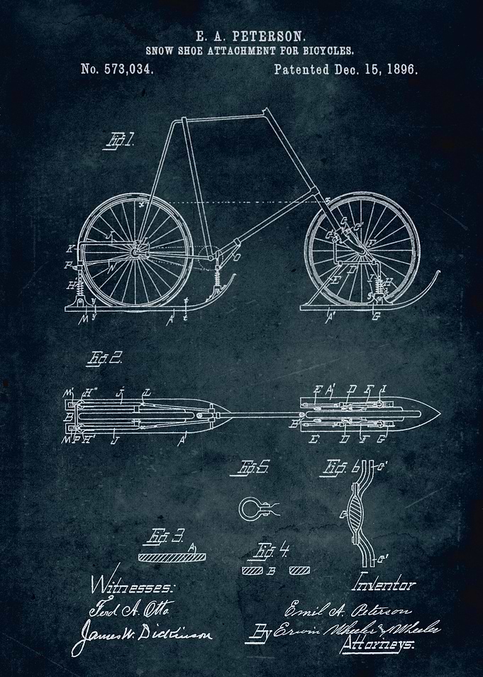 No239 - 1896 - Snow shoe attachment for bicycles - Inve ...