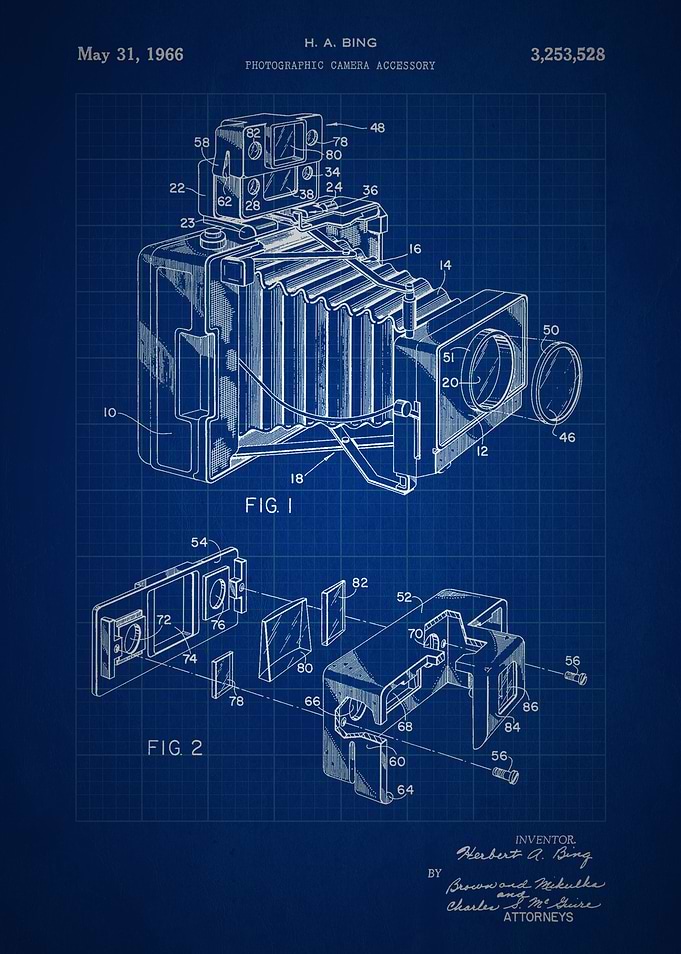 Photographic Camera Accessory - Patent #3,253,528 by H. ...