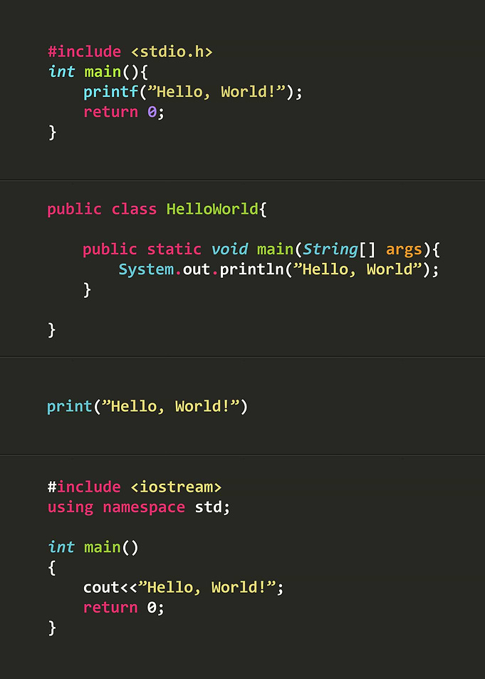 Programmer poster serie Hello World!