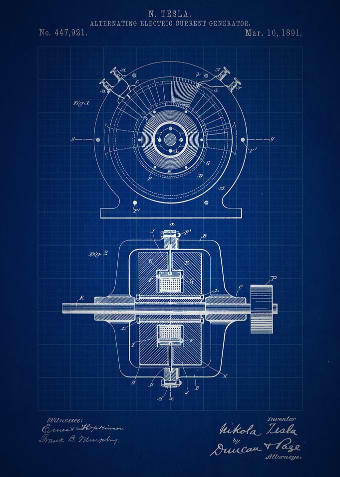 Alternating Electric Current Generator - Patent #447,92 ...