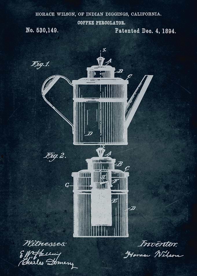 No248 - 1894 - Coffee percolator - Inventor Horace Wils ...