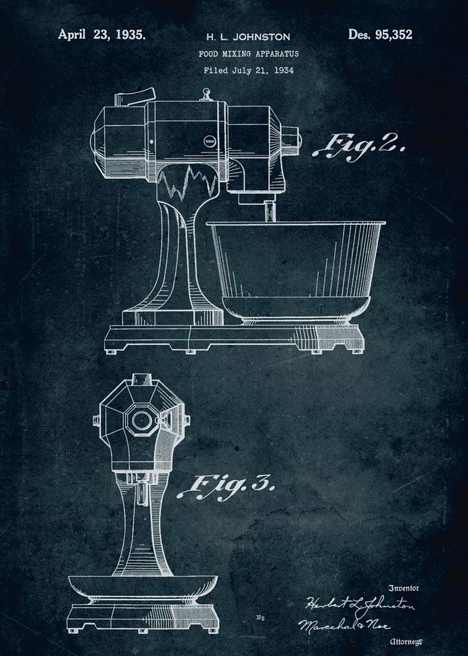 No246 - 1934 - Food mixing apparatus - Inventor H. L. J ...
