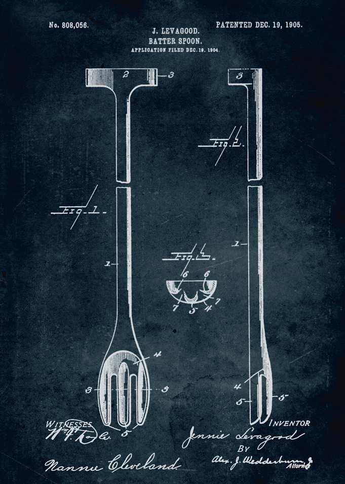 No263 - 1904 - Batter spoon - Inventor J. Levagood