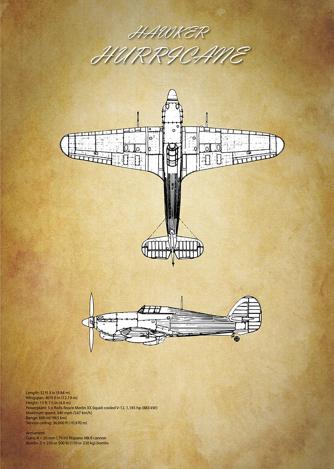 Hawker Typhoon Blueprint