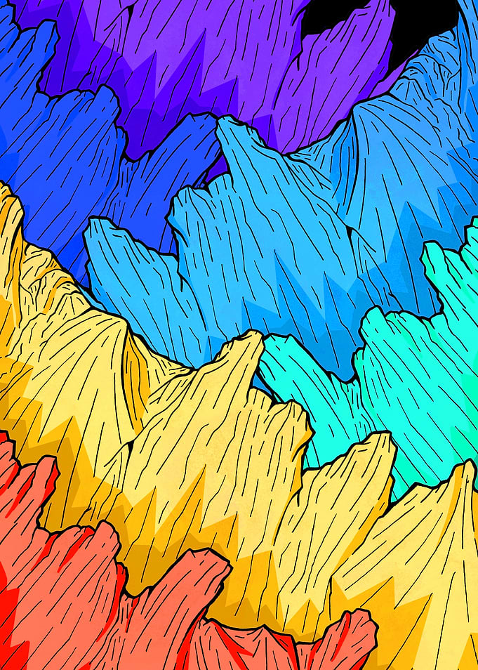Rainbow Mountains