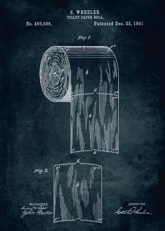 No270 -1891 - Toilet paper roll - Inventor Wheeler