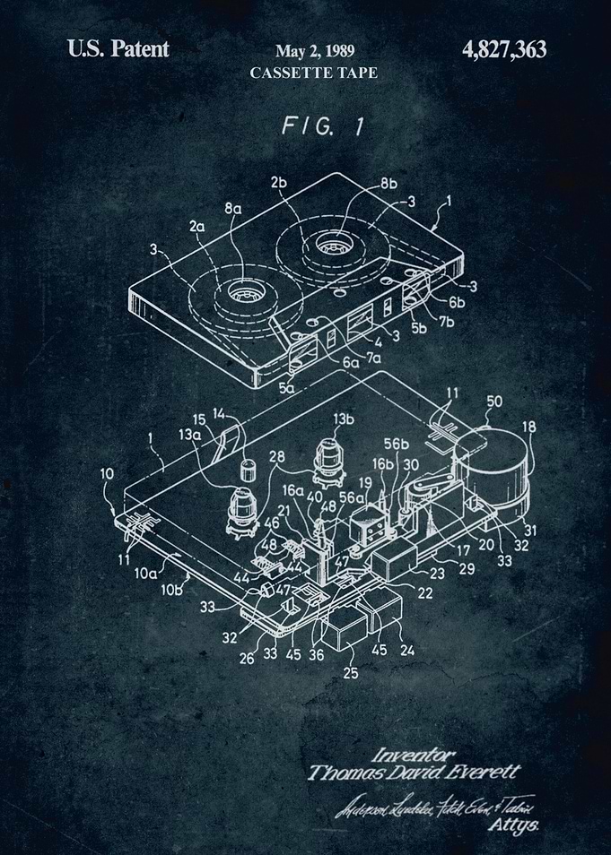 No269-1989-Cassette tape - Inventor T. D. Everett