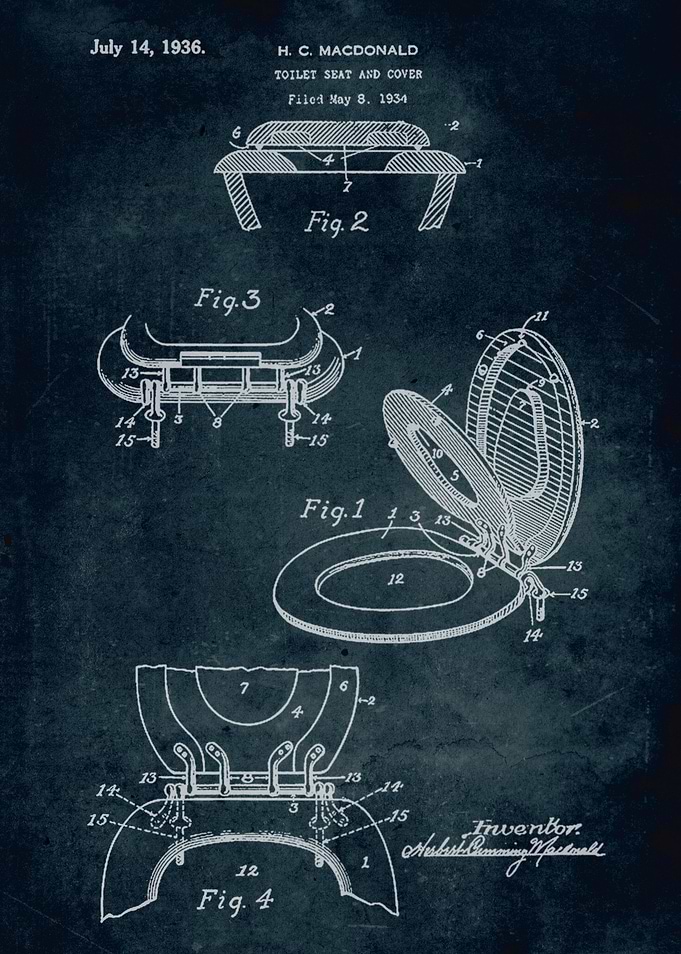 No278-1934-Toilet seat and cover-Macdonald