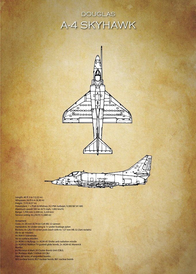 Douglas A4 Skyhawk Blueprint