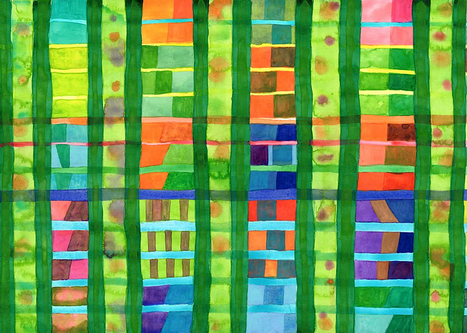 Colored Fields with Bamboo
