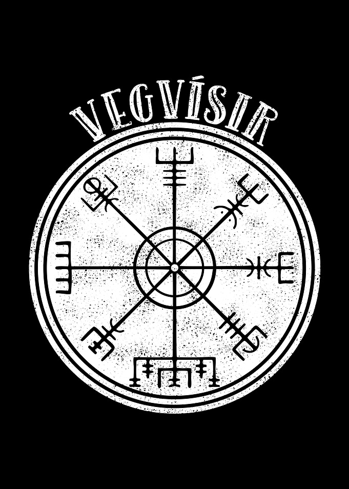 Vegvisir Icelandic Runic Compass