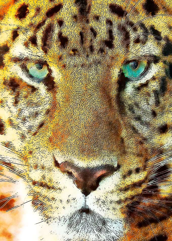 Leopard painting