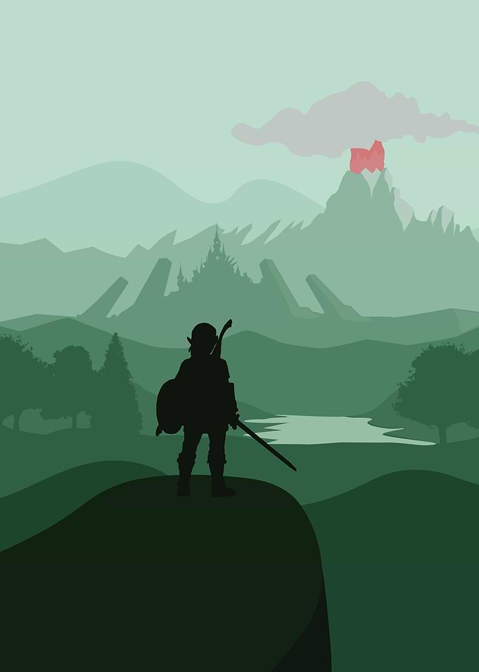 Zelda - Breath Of The Wild - Flat Landscape Design