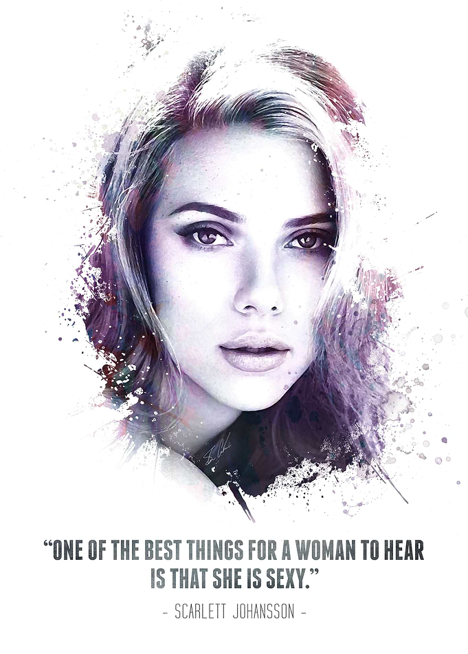 The Legendary Scarlett Johansson and her quote.