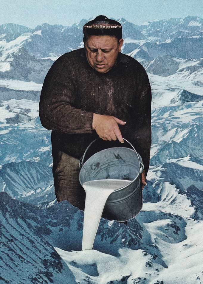 Milky Mountain [collage]