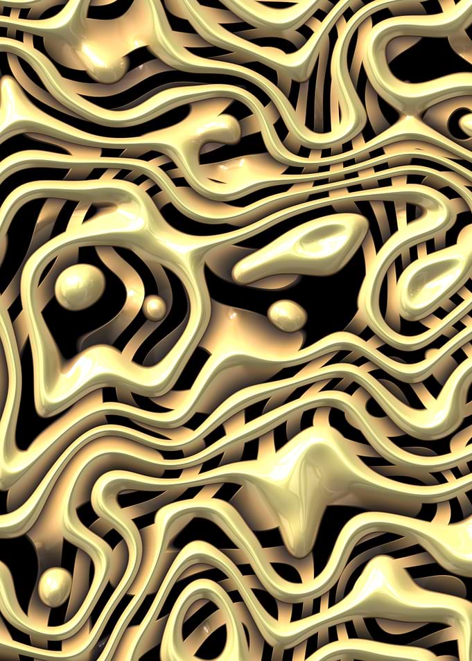 Abstract metal waves by J.P. Voodoo