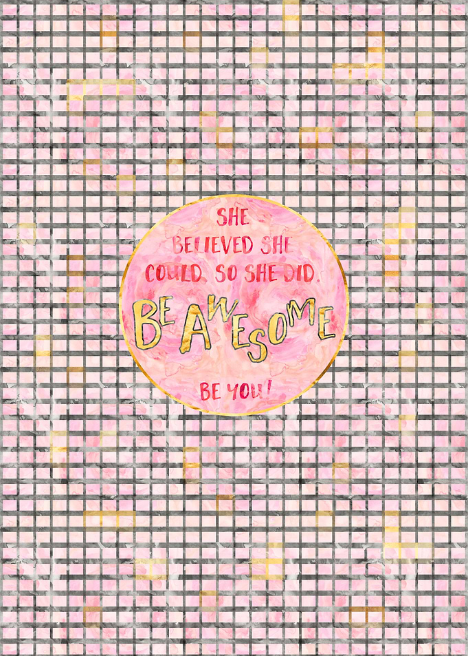 Text Art SHE BELIEVED