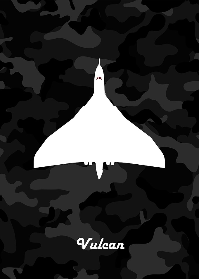 Avro Vulcan Bomber Camo Art
