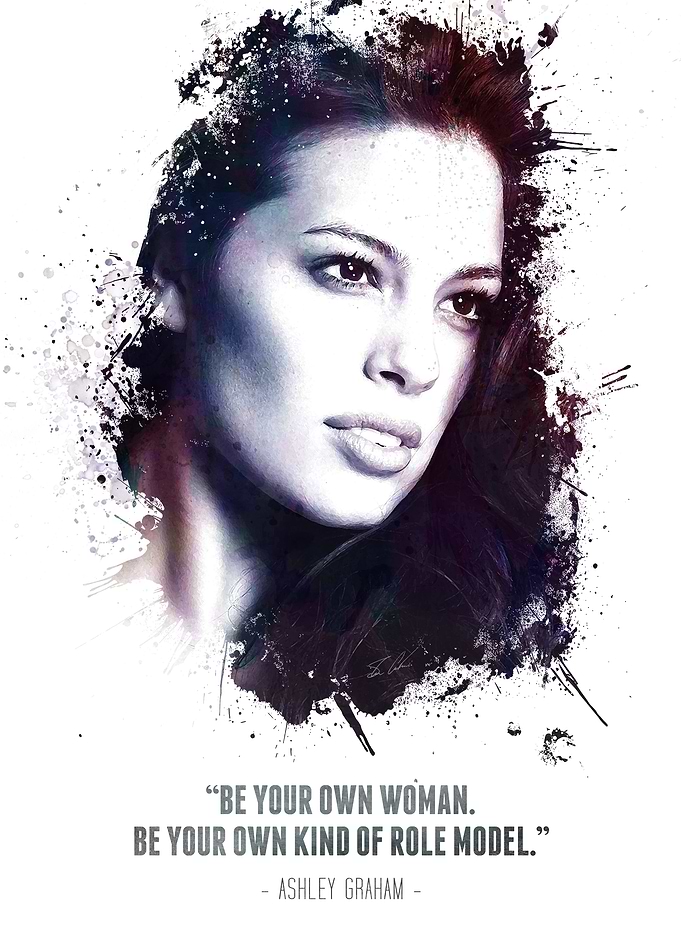 The Legendary Ashley Graham and her quote.