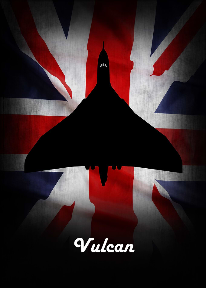 Royal Air Force Avro Vulcan Bomber Union Jack