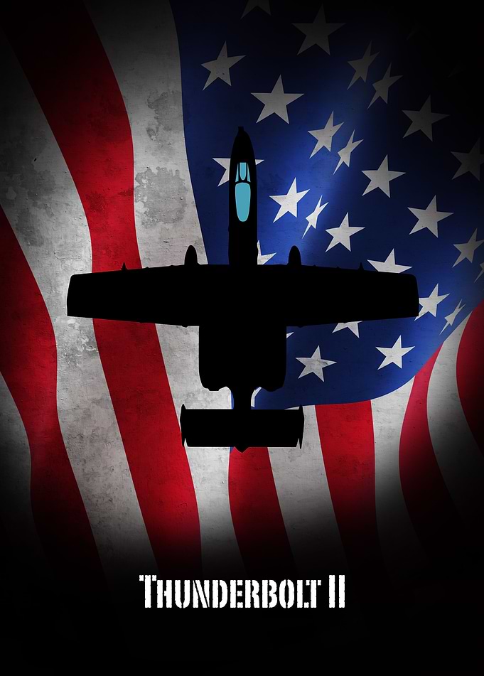 A-10 Thunderbolt II USAF Stars and Stripes