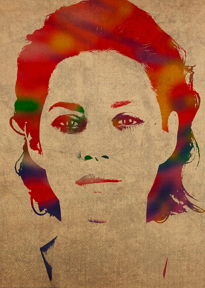Marion Cotillard Watercolor Portrait