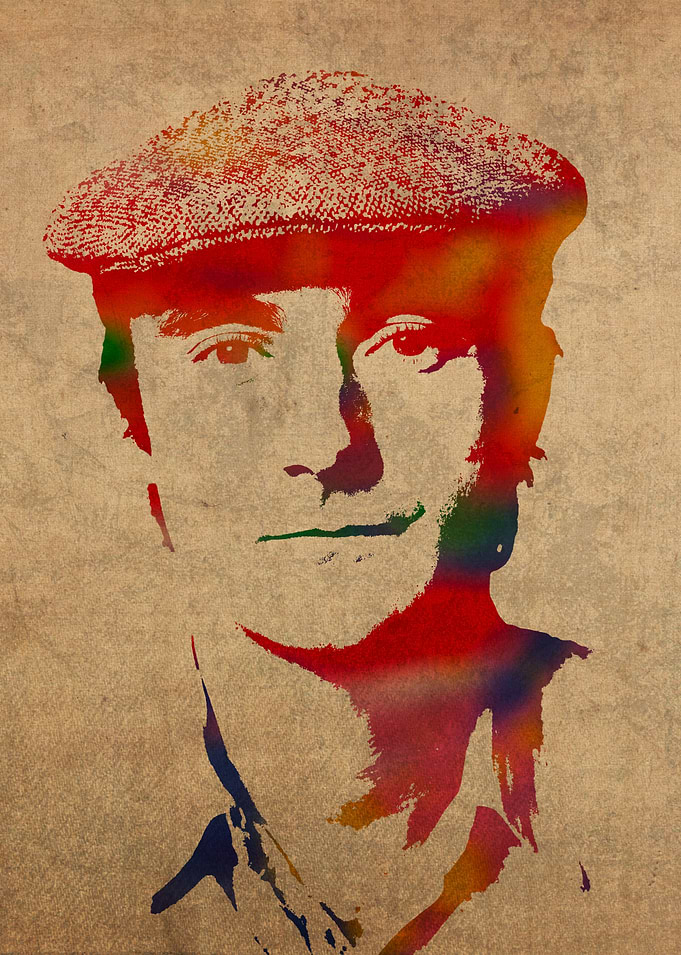 Phil Collins Watercolor Portrait