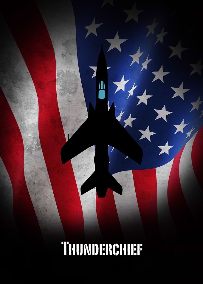 Republic F-105 Thunderchief Stars and Stripes
