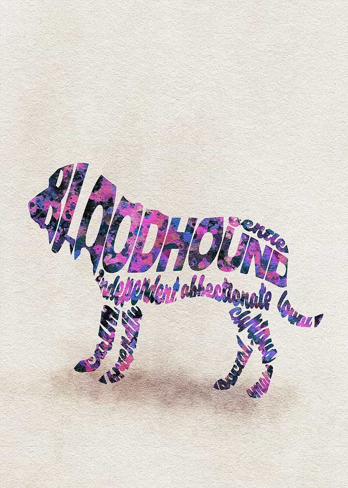 Bloodhound Dog Typo