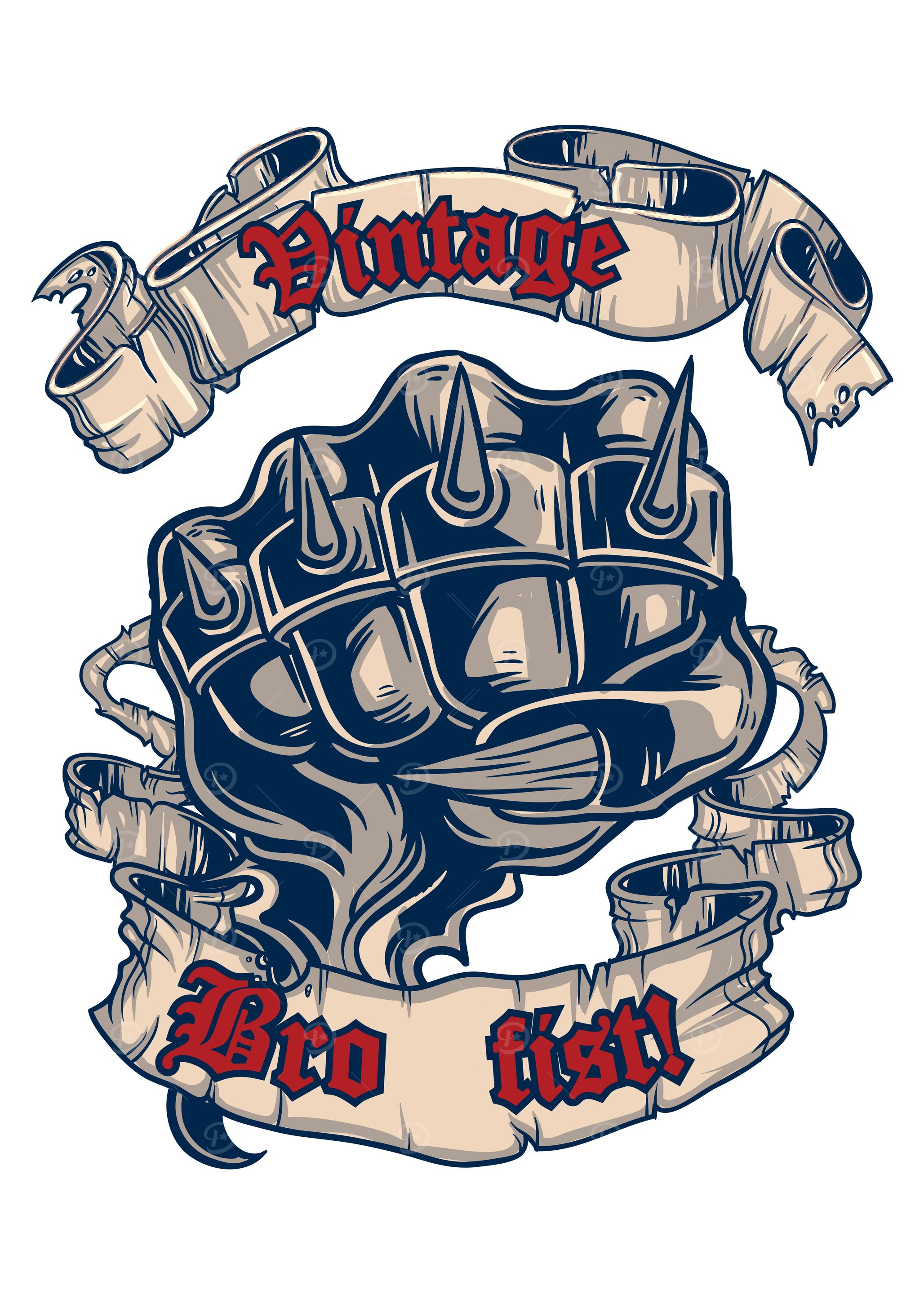 Vintage bro fist