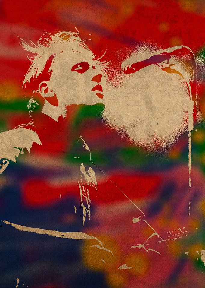 Win Butler of Arcade Fire Watercolor Portrait