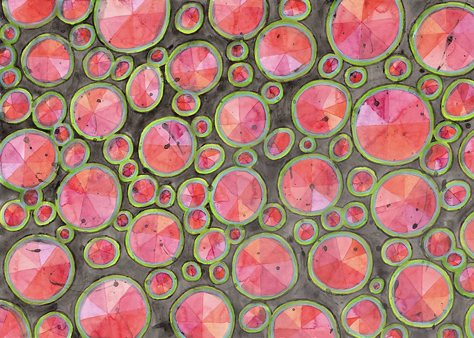 Big Red Circles Pattern