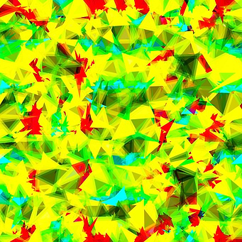 psychedelic geometric triangle abstract pattern in