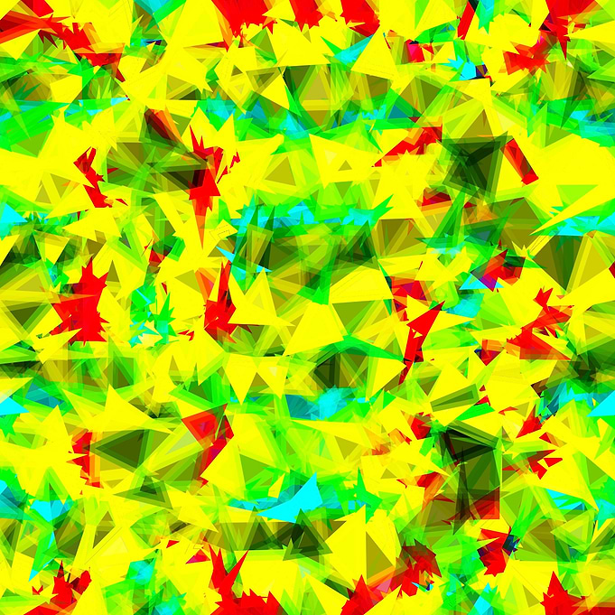 psychedelic geometric triangle abstract pattern in