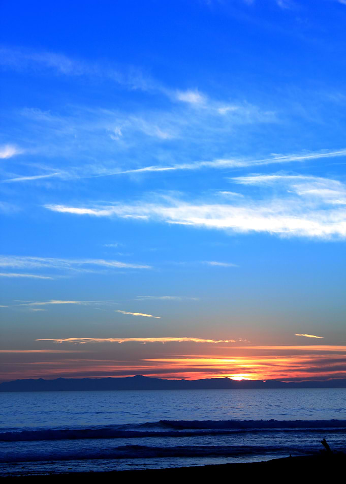 Sunset Ocean Blue