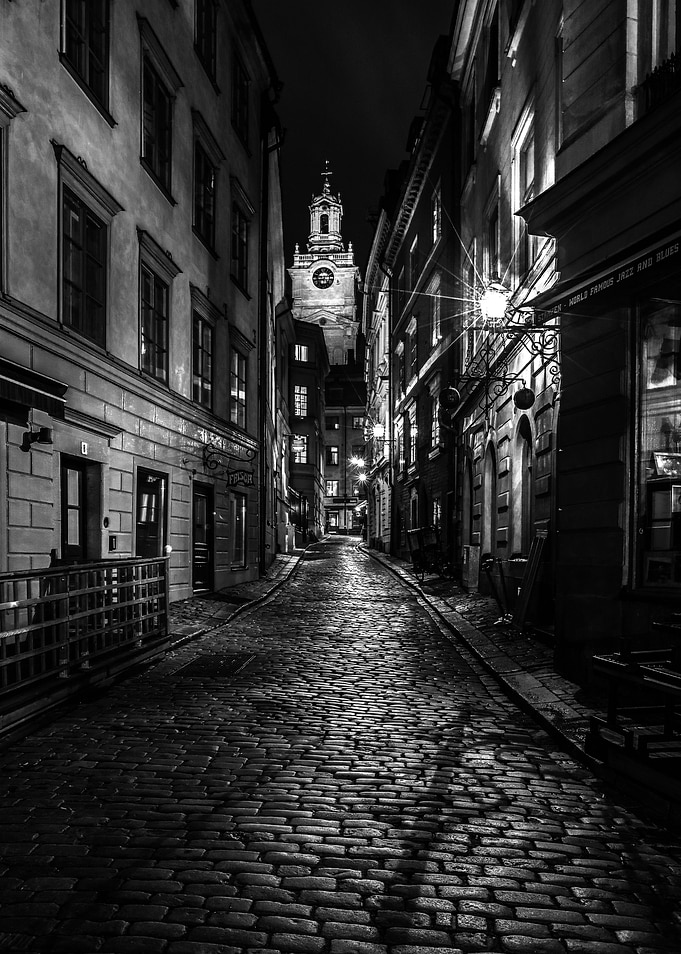 Old Town night walk Stockholm