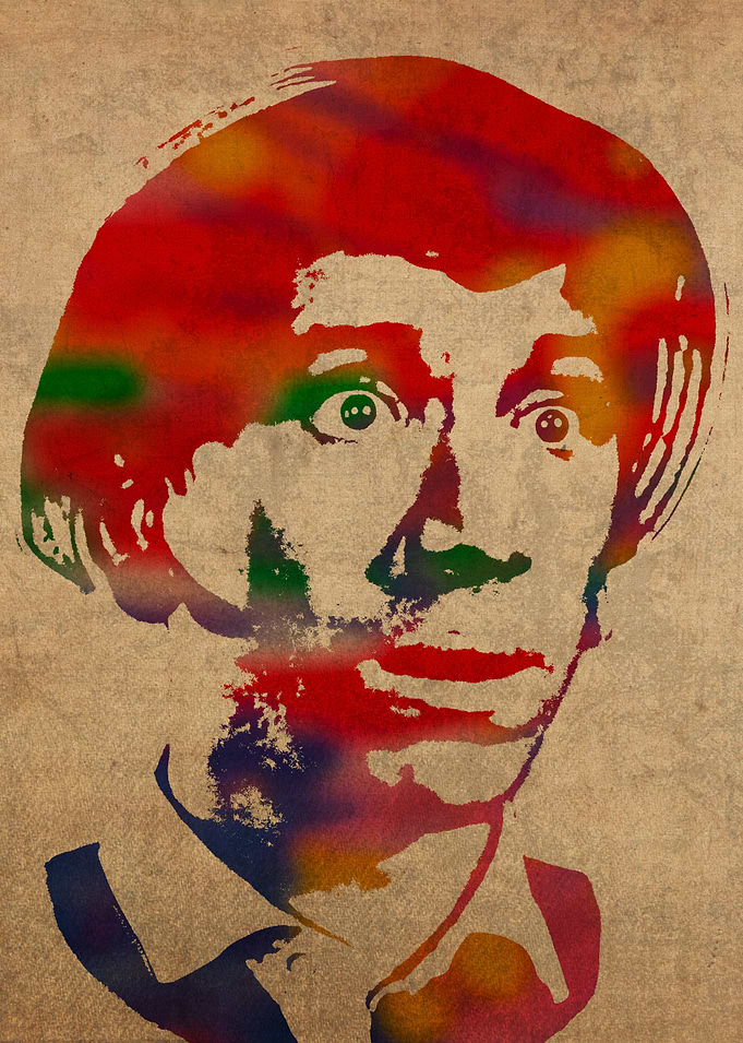 Gilligan Watercolor Portrait