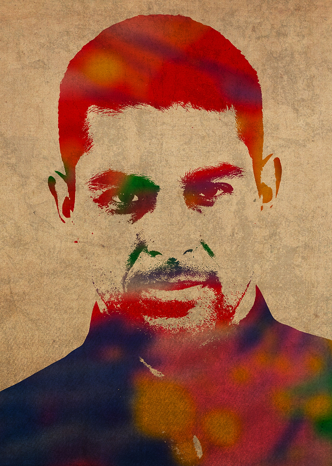Wilmer Valderrama Watercolor Portrait