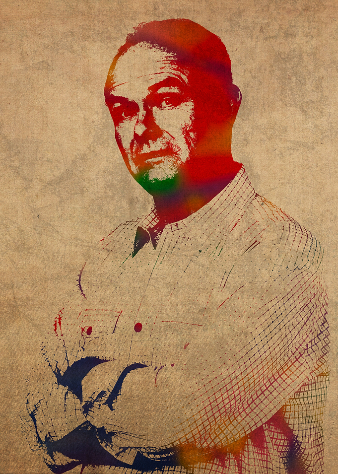Red Forman Watercolor Portrait