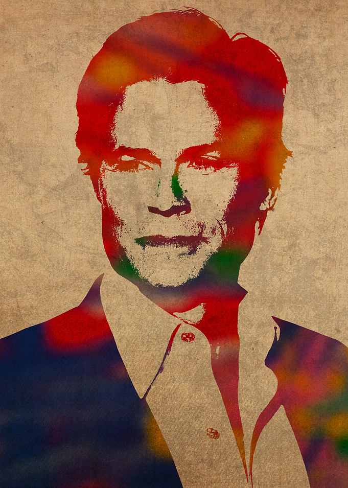 Rob Lowe Watercolor Portrait